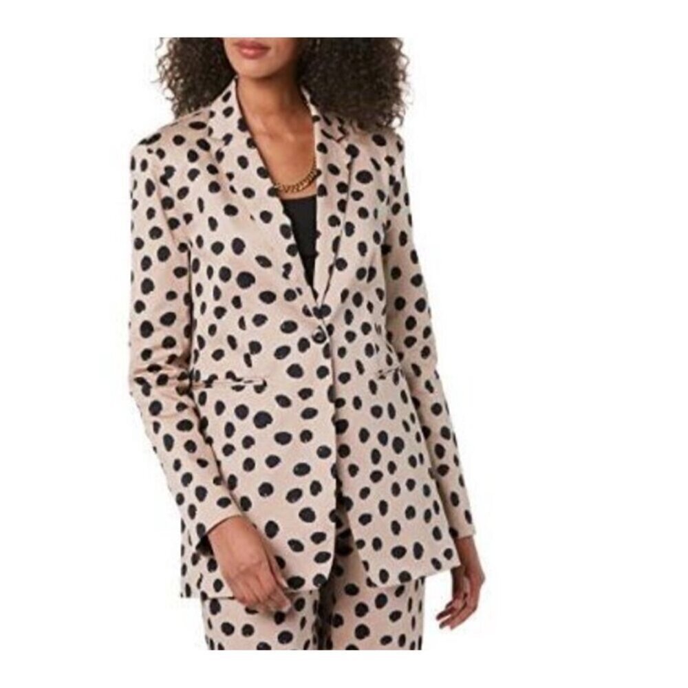 Terea Women's Catalina Blazer Hummus Dot XL NWT